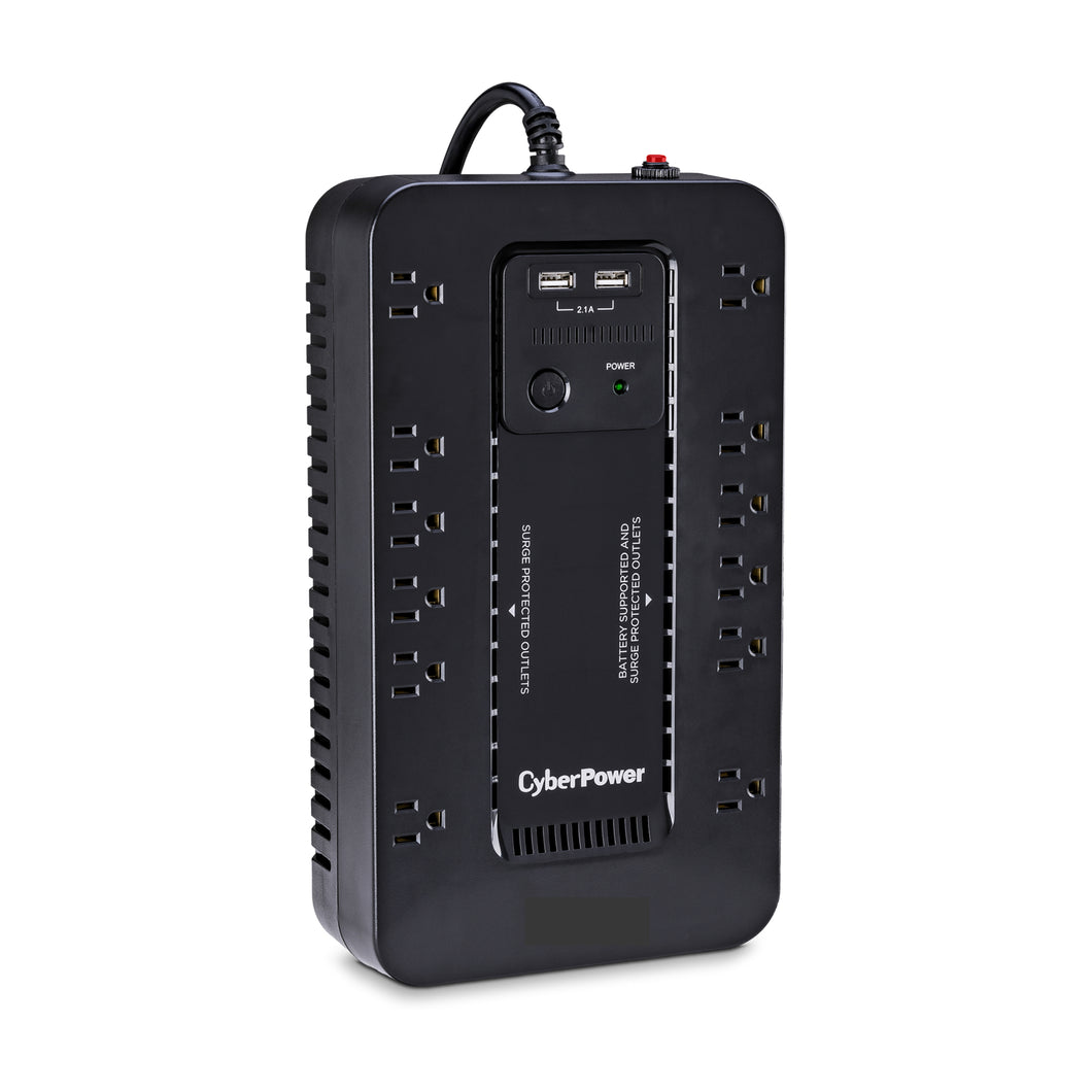 Battery Backup for 10T Solutions LTE Router - Standby UPS System, 12 Outlets, 2 USB Charging Ports, Compact